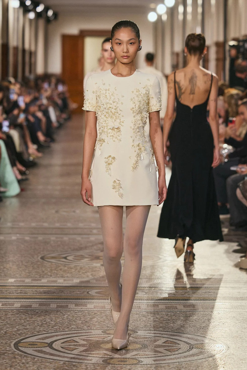 Embroidered Mini Dress