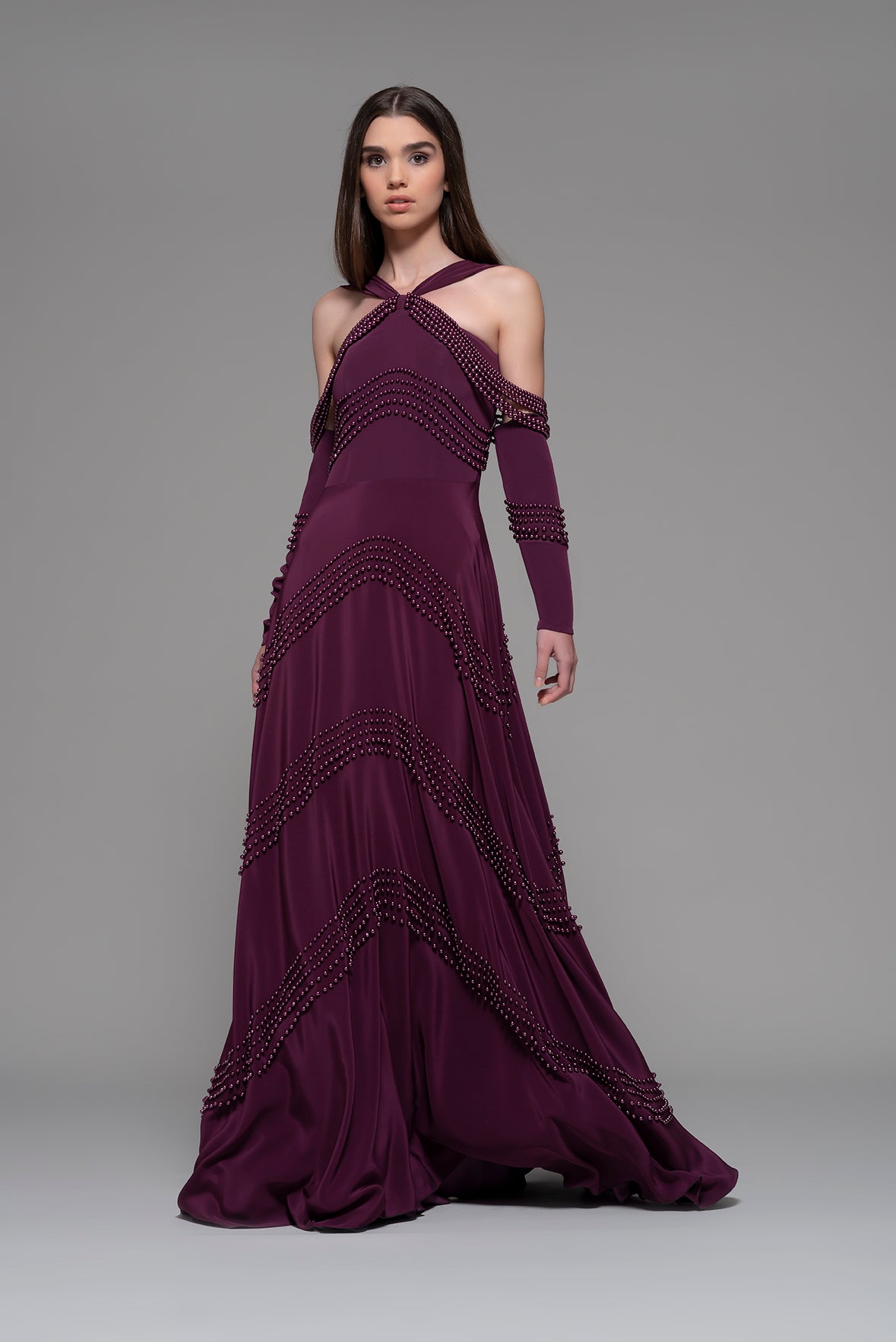 Dongo Cold Shoulder Gown