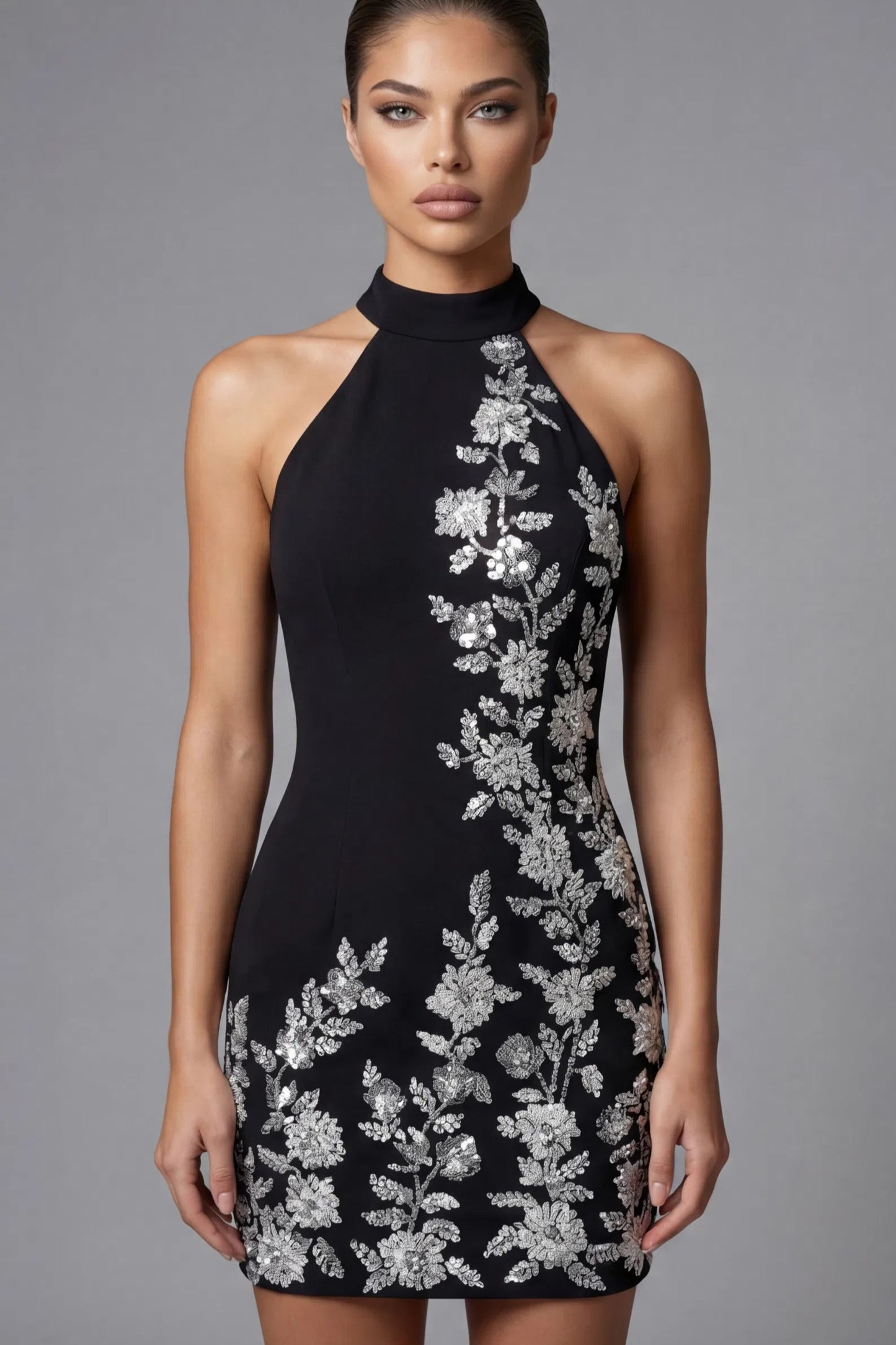 Halter Neck Mini Dress