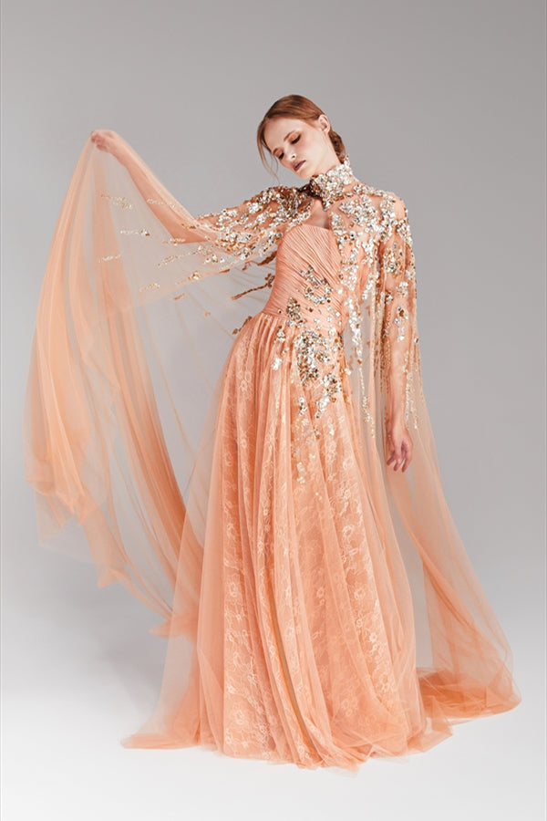 Shimmer Embellished Gown