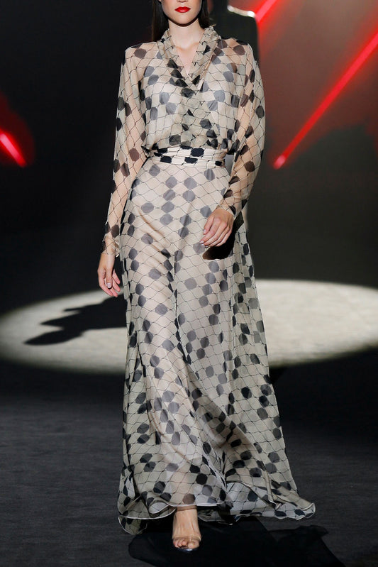 Long Sleeve IMPERIALE Evening Dress
