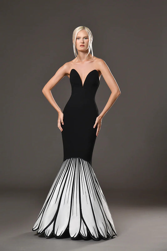 Strapless Petal Dress