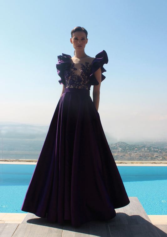 A-Line Mikado Gown