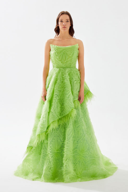 Fluffy  Tulle  Gown