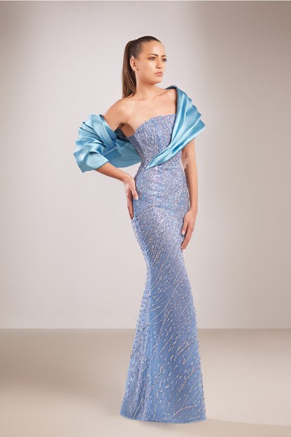 Strapless Fitted Gown