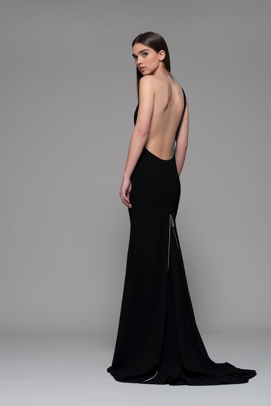 Dugenta Exposed Back Gown