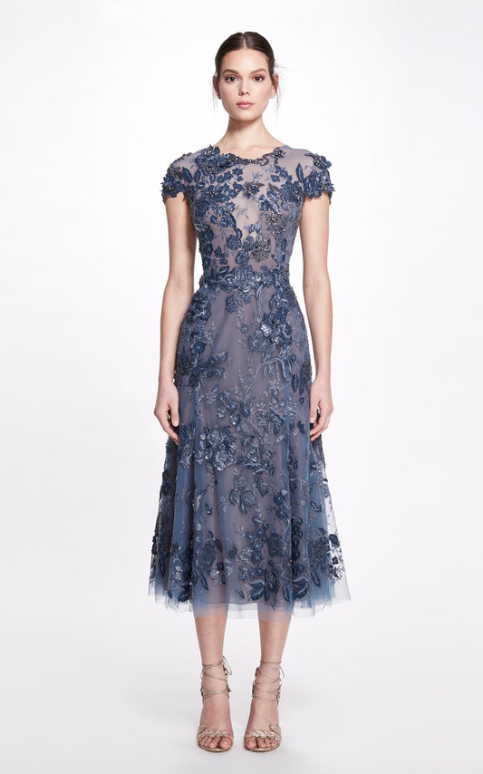 Cap Sleeve A-Line Dress