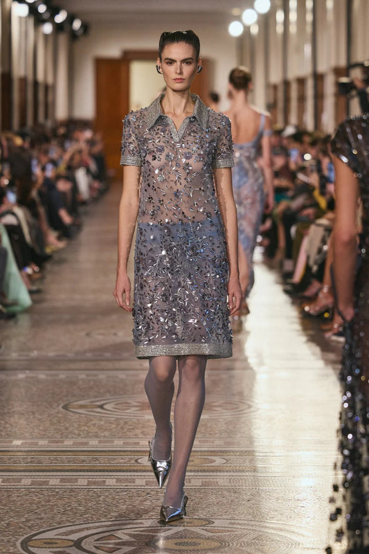 Short Sleeve Sequin Dress