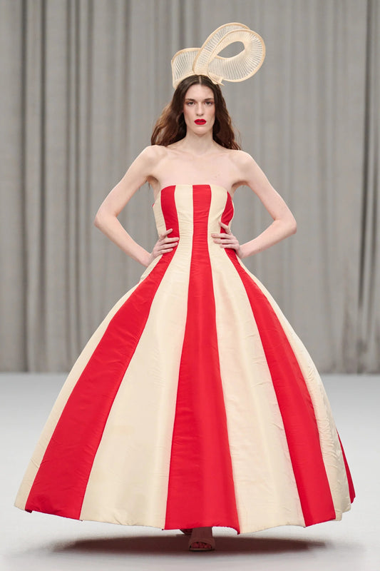 Temple of Stripe Gown