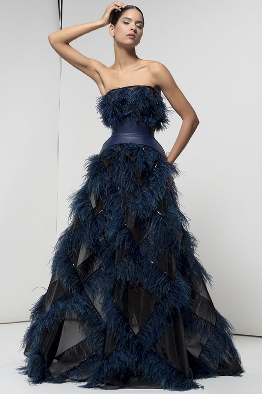 Feathered Archer Gown