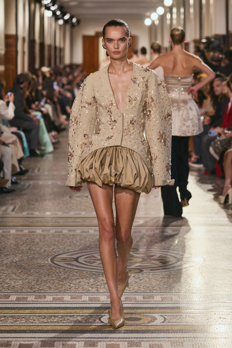 Blazer and Bubble Skirt