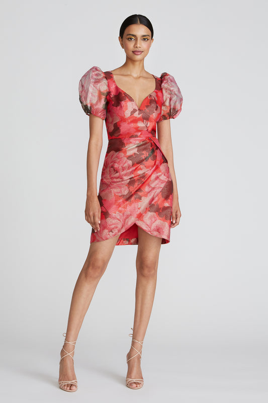 Sybille Puff Sleeve Cocktail Dress