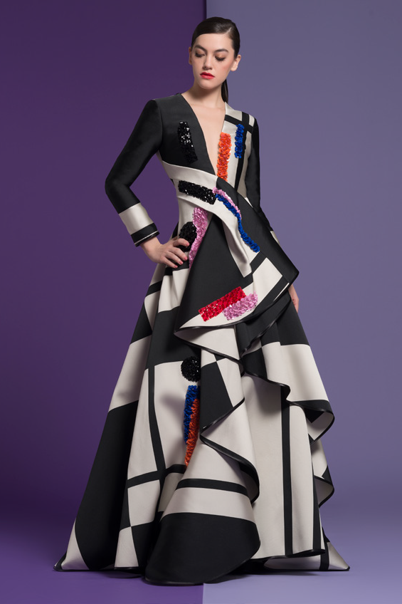 Embellished Long Sleeve Alanis Gown