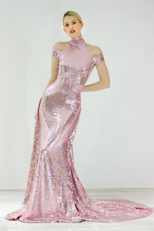 Liquid Pink Margot Gown