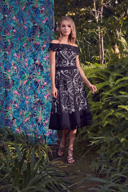 Off Shoulder Over-Lace Dress