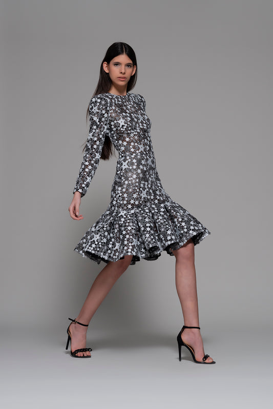 Erto Long Sleeve Cocktail Dress