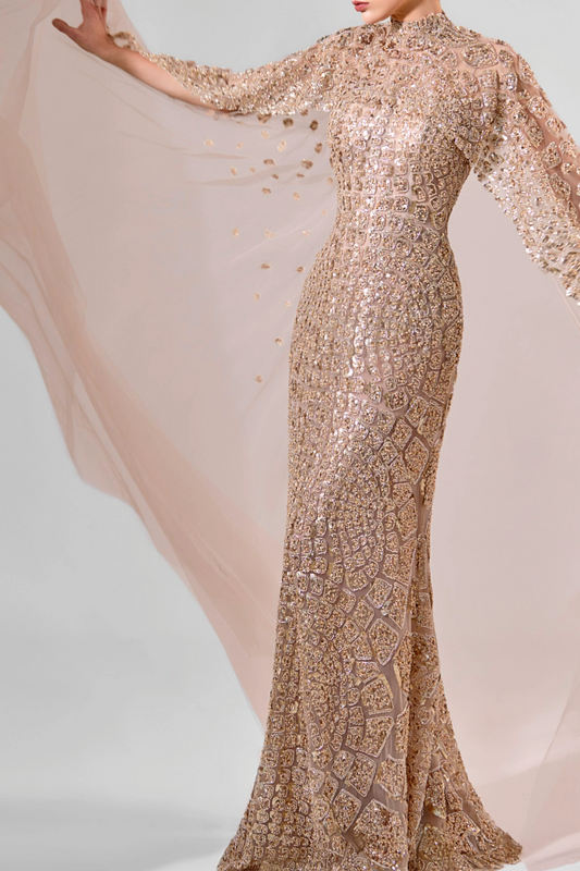 Fully Embroidered Gown