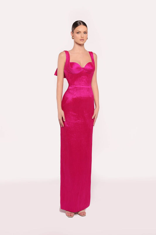 Merivia Taffeta Column Gown