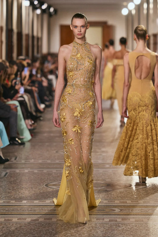 Halter Embellished Gown