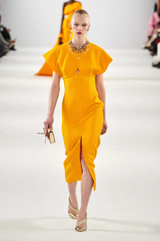 Short Drop Sleeve Column Dress
