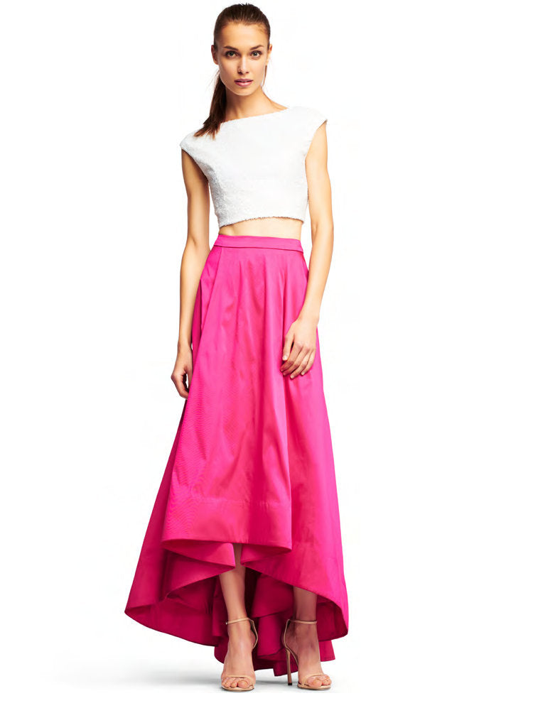 Cap Sleeve High-Low Gown