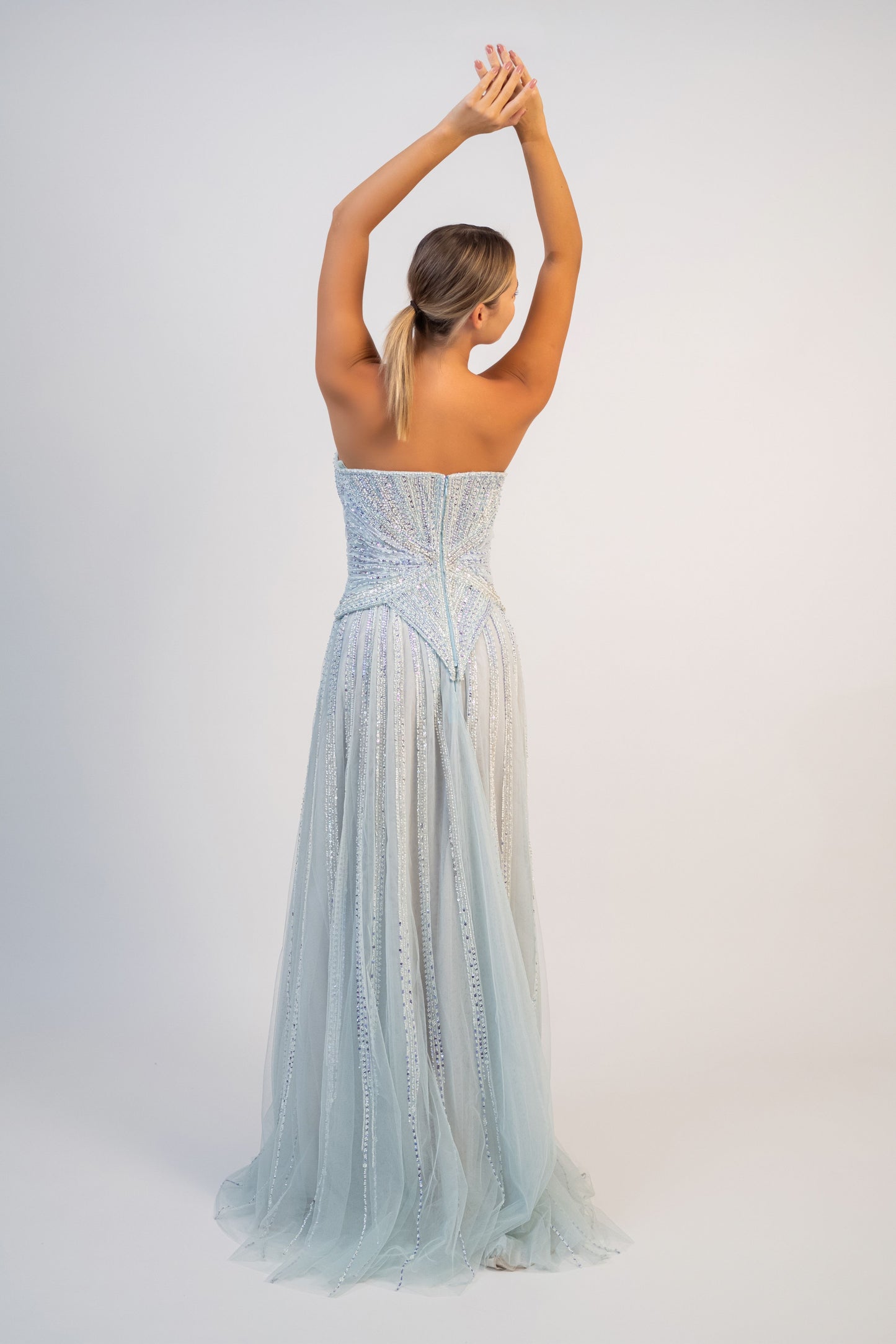 Strapless A-Line Gown