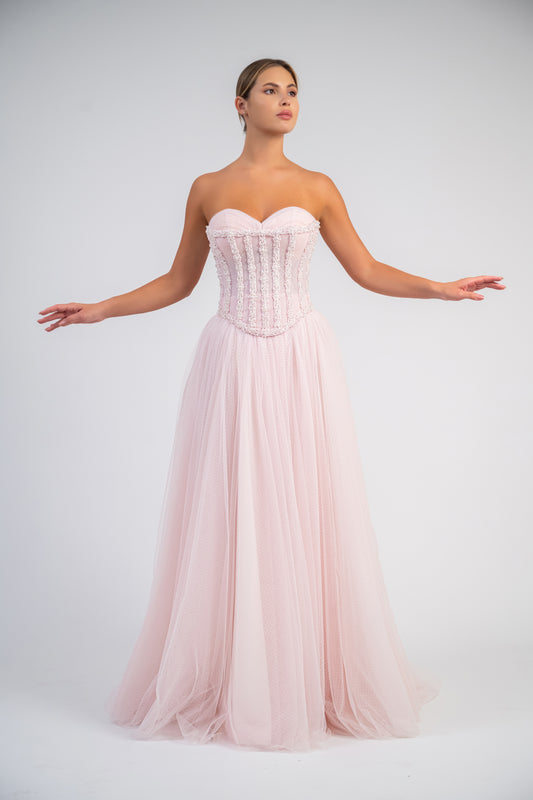 Embellished Corset Gown