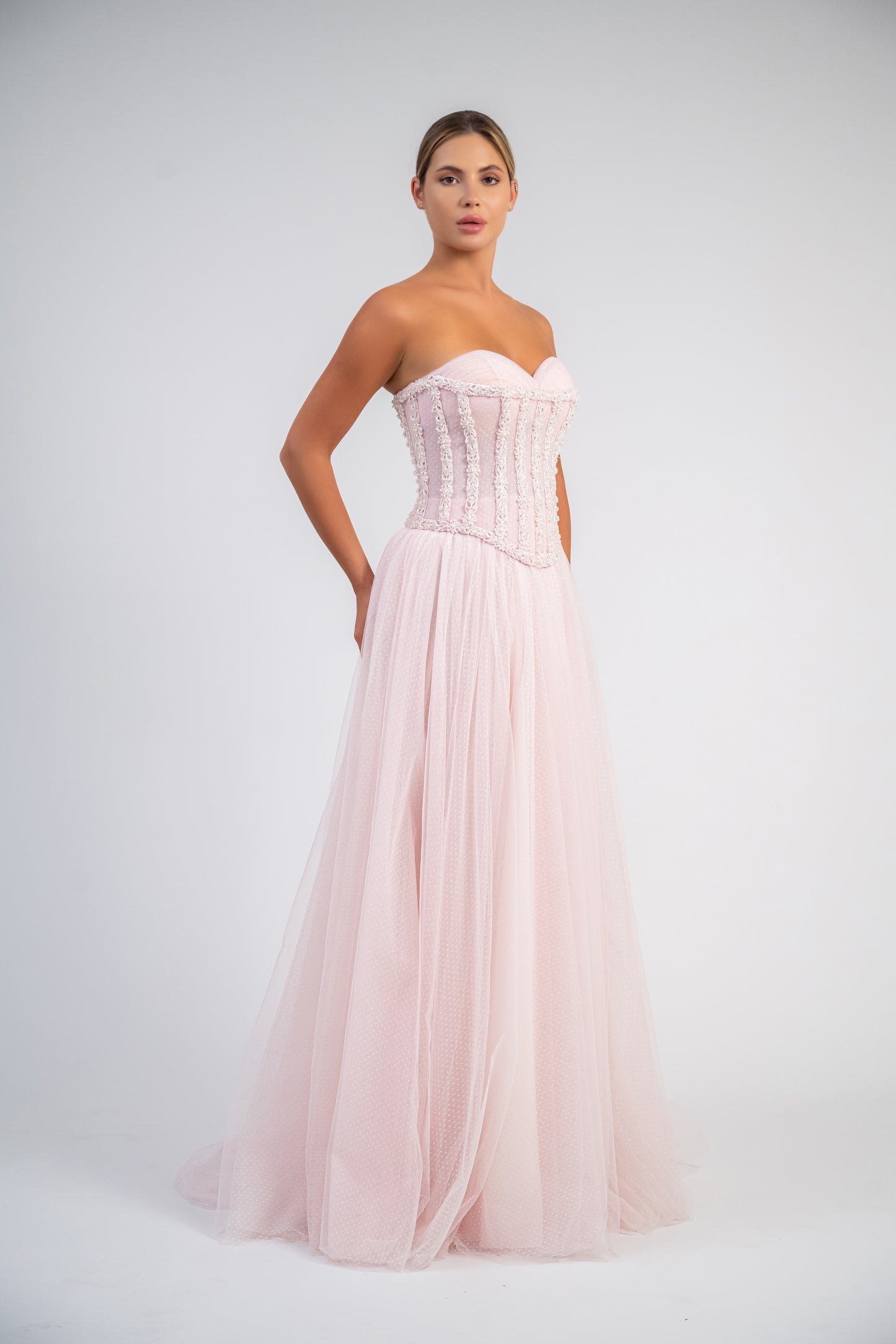 Embellished Corset Gown