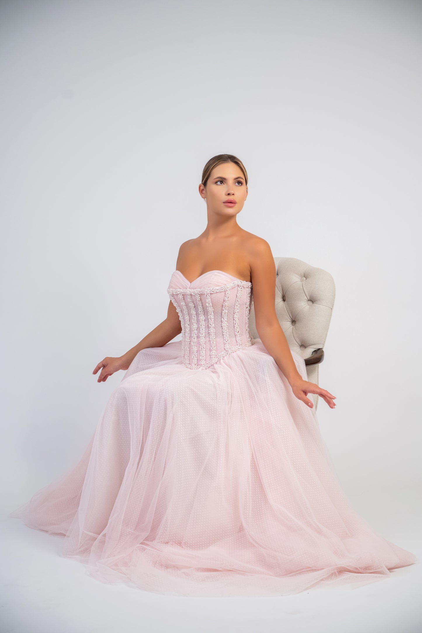 Embellished Corset Gown