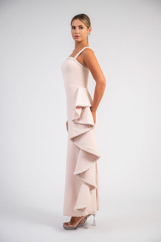 Sleeveless Ruffle Dress