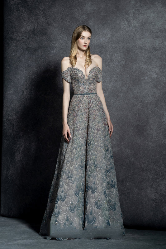 Aster Off The Shoulder Gown