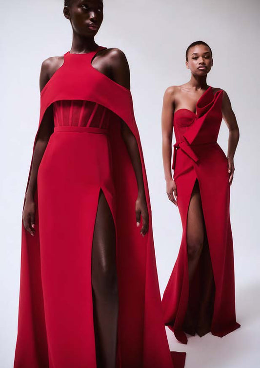Halter  Neck Corset Gown
