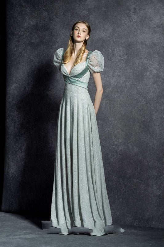 Bluebell Puff Sleeve Gown