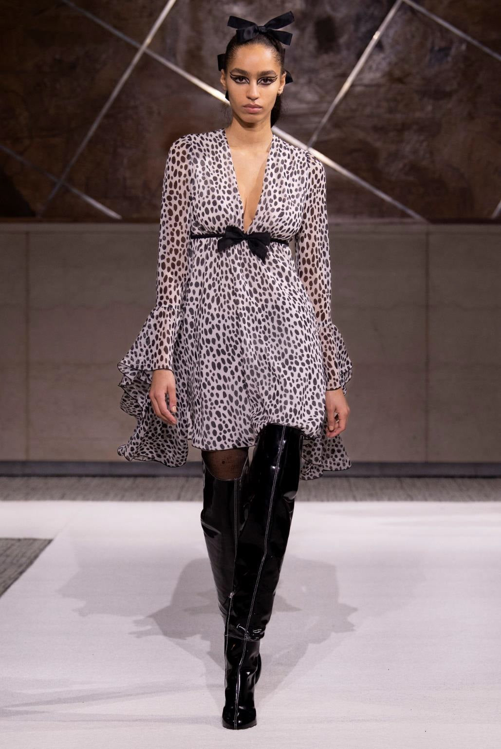 Leopard Bow Cocktail Dress