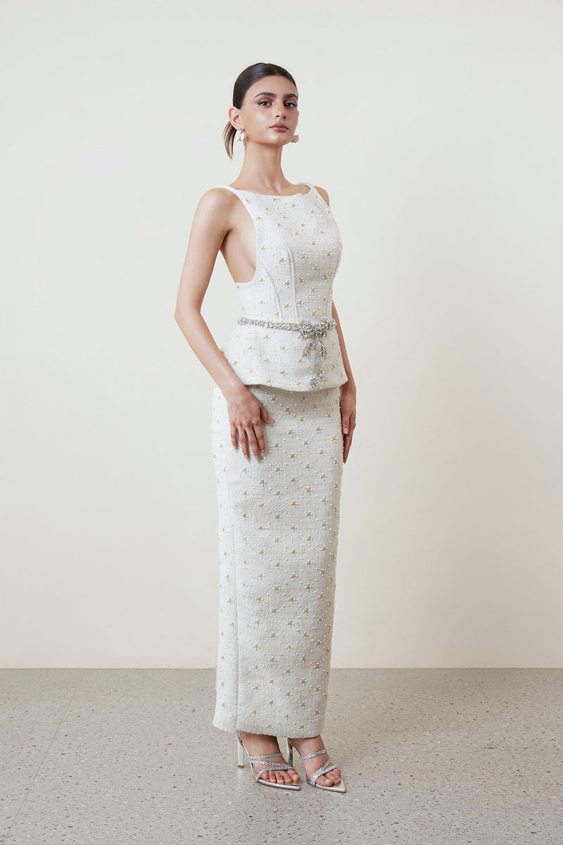 Sleeveless Top with Skirt