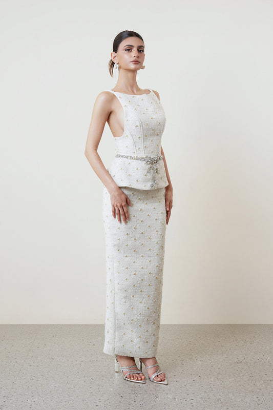 Sleeveless Top with Skirt