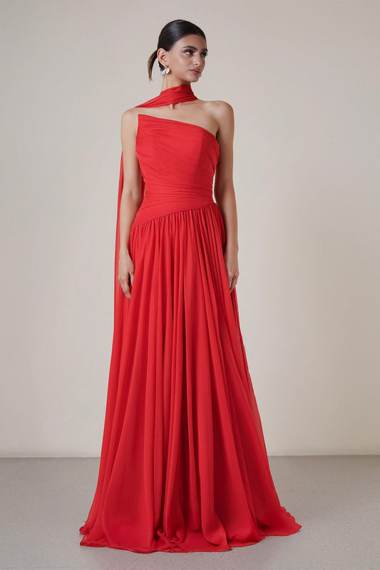 Pleated Gown