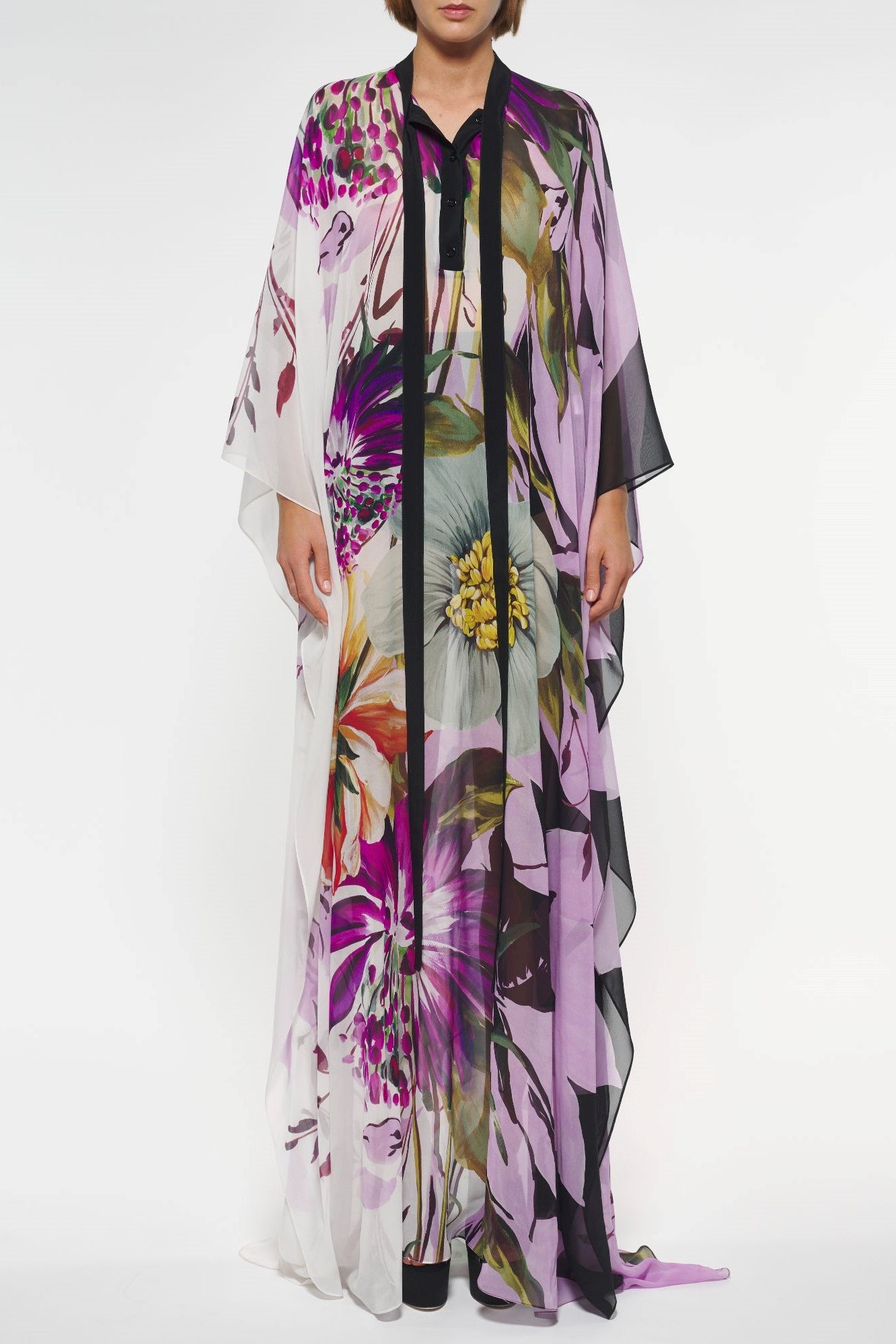 Printed Silk Kaftan