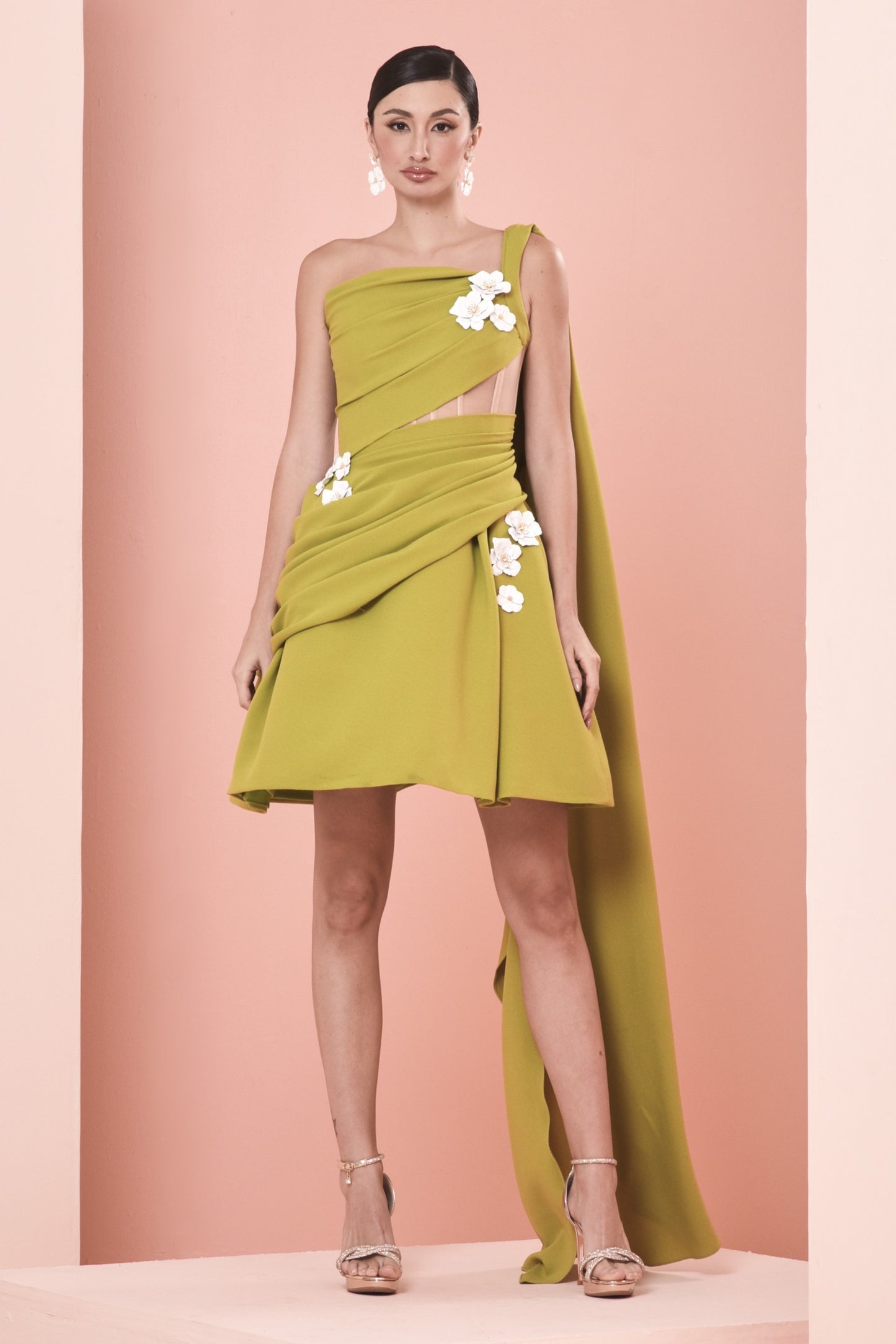 Crepe Asymmetrical Dress