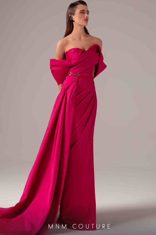Pleated Column Majesty Gown