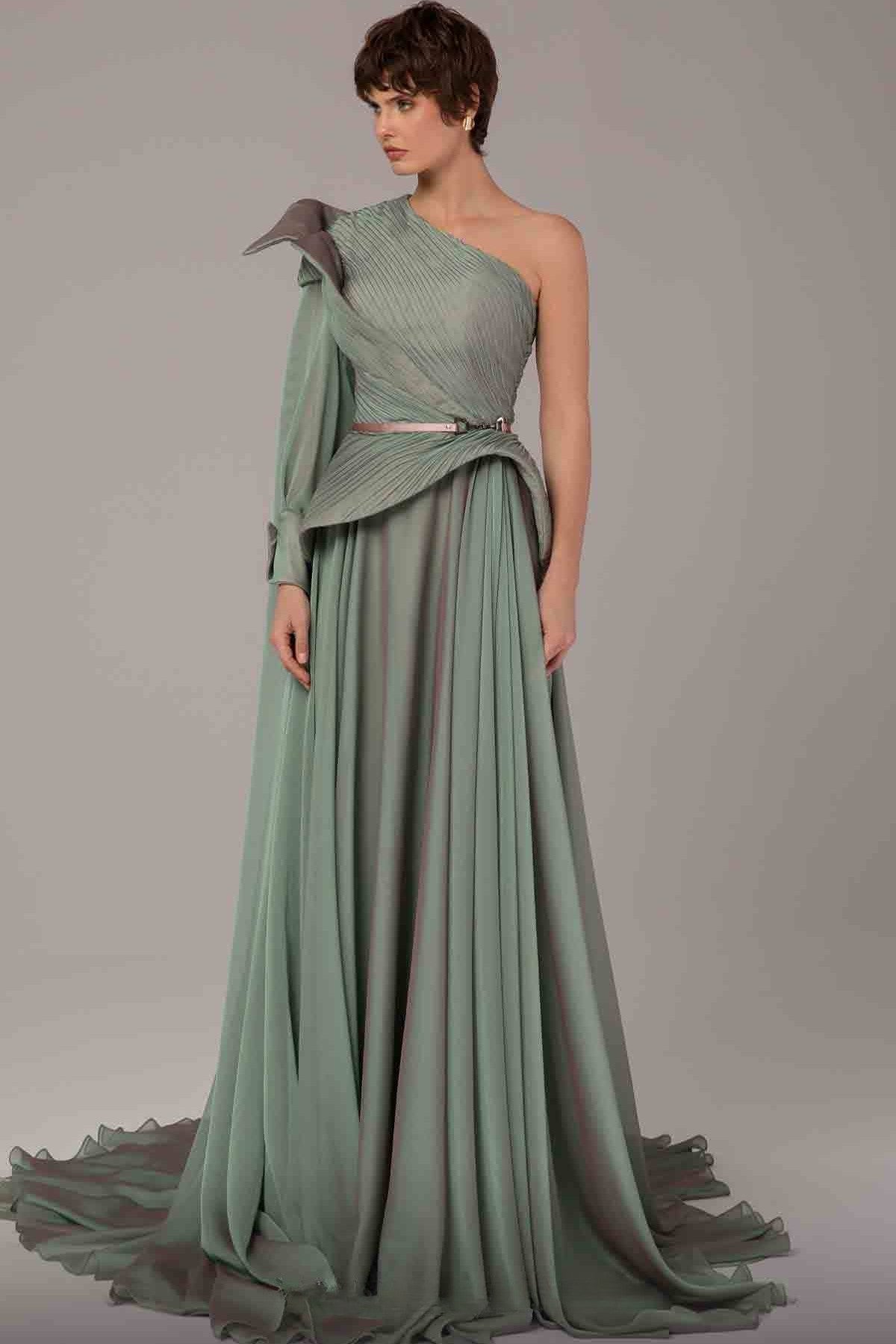 Dramatic Organza Elegance Gown