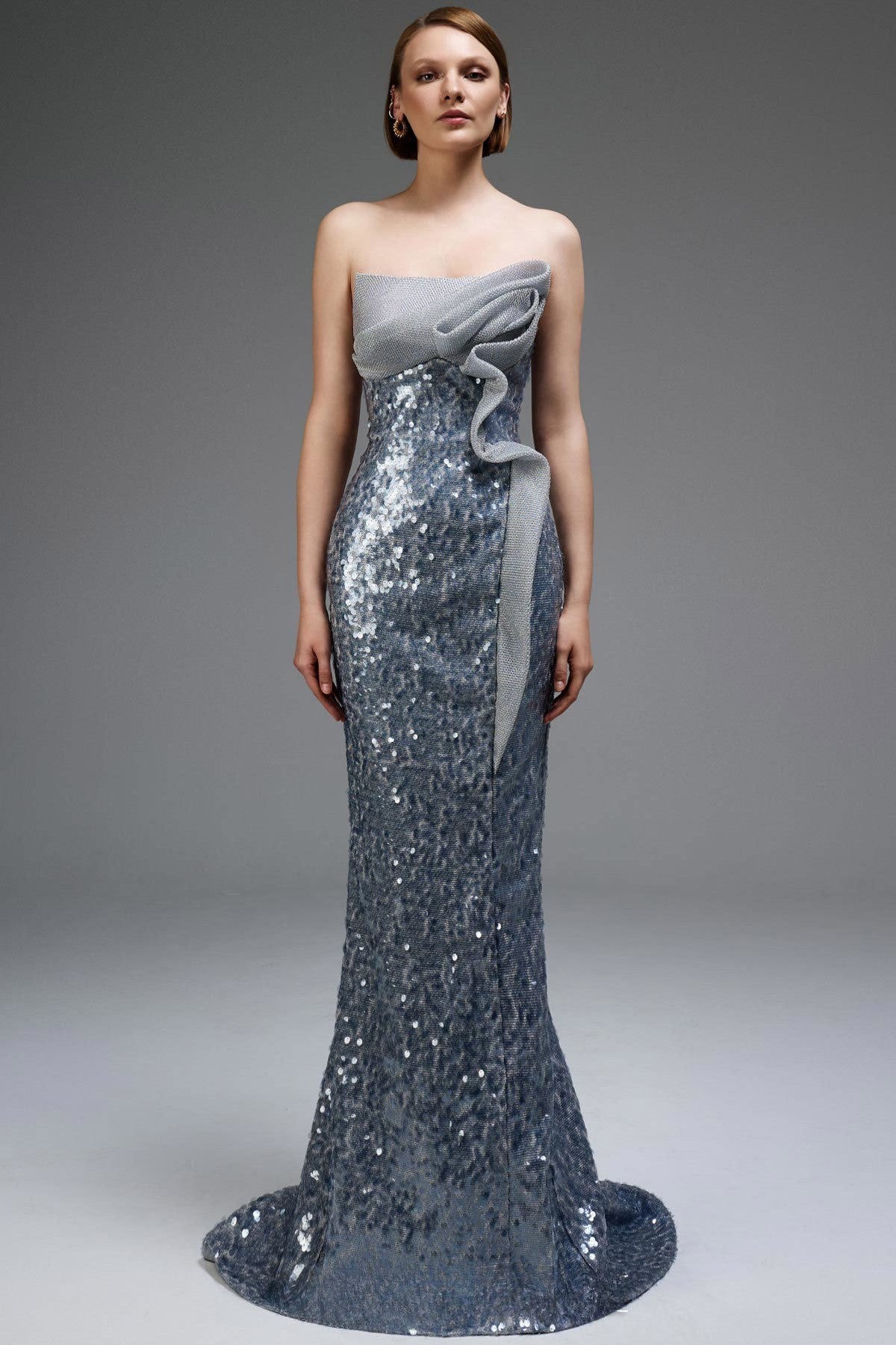 Sequin Column Gown