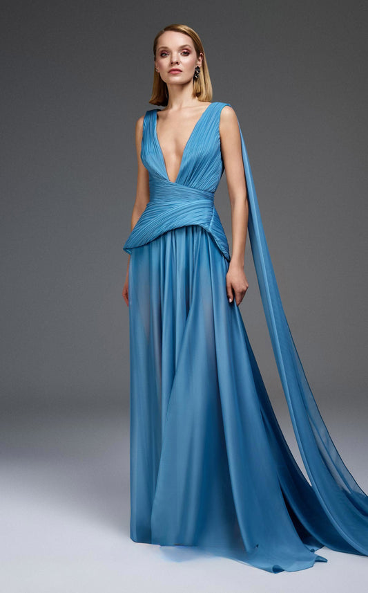 Sleeveless Organza Gown