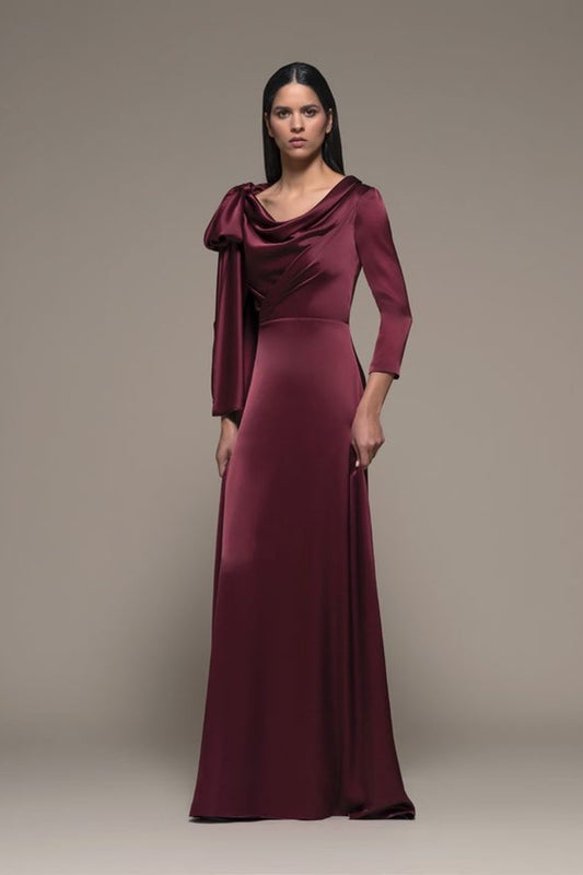Bordola Draped Gown