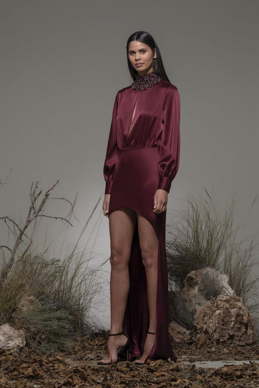 Bione Long Sleeve High-Low Gown