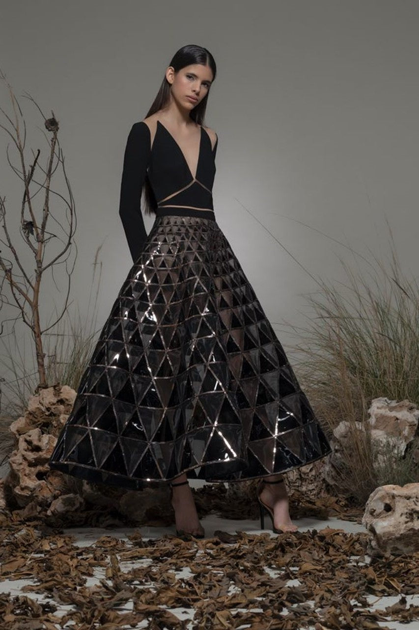 Bausero Long Sleeve Midi Dress