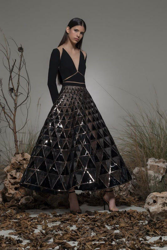 Bausero Long Sleeve Midi Dress