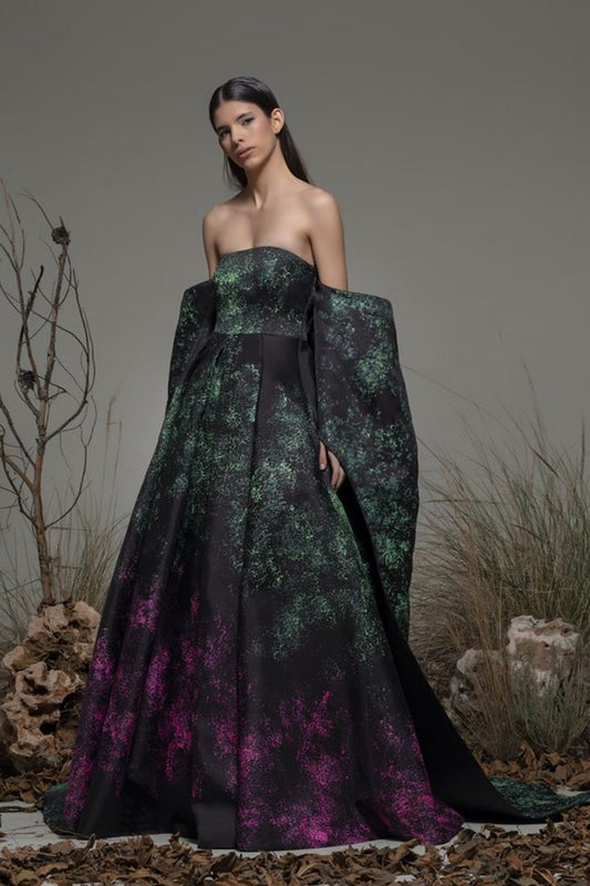 Bellino Strapless A-Line Gown