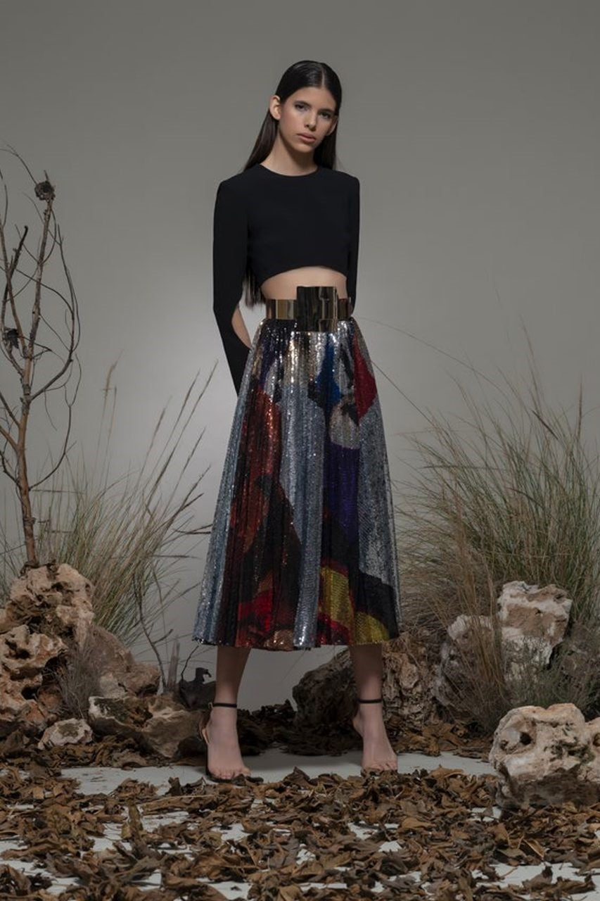 Beinette Long Sleeve Midi Dress