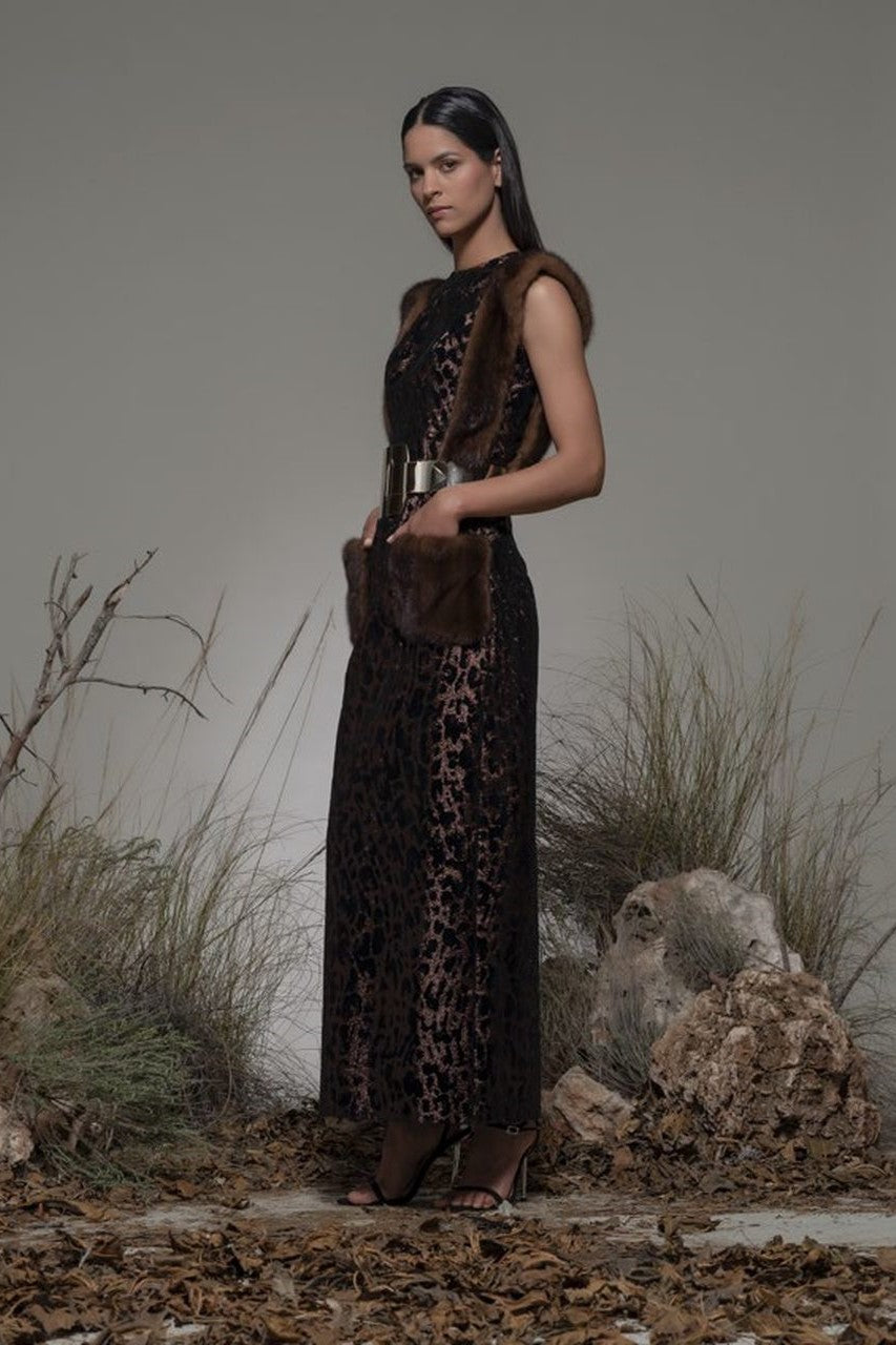 Borgo Sleeveless Column Gown